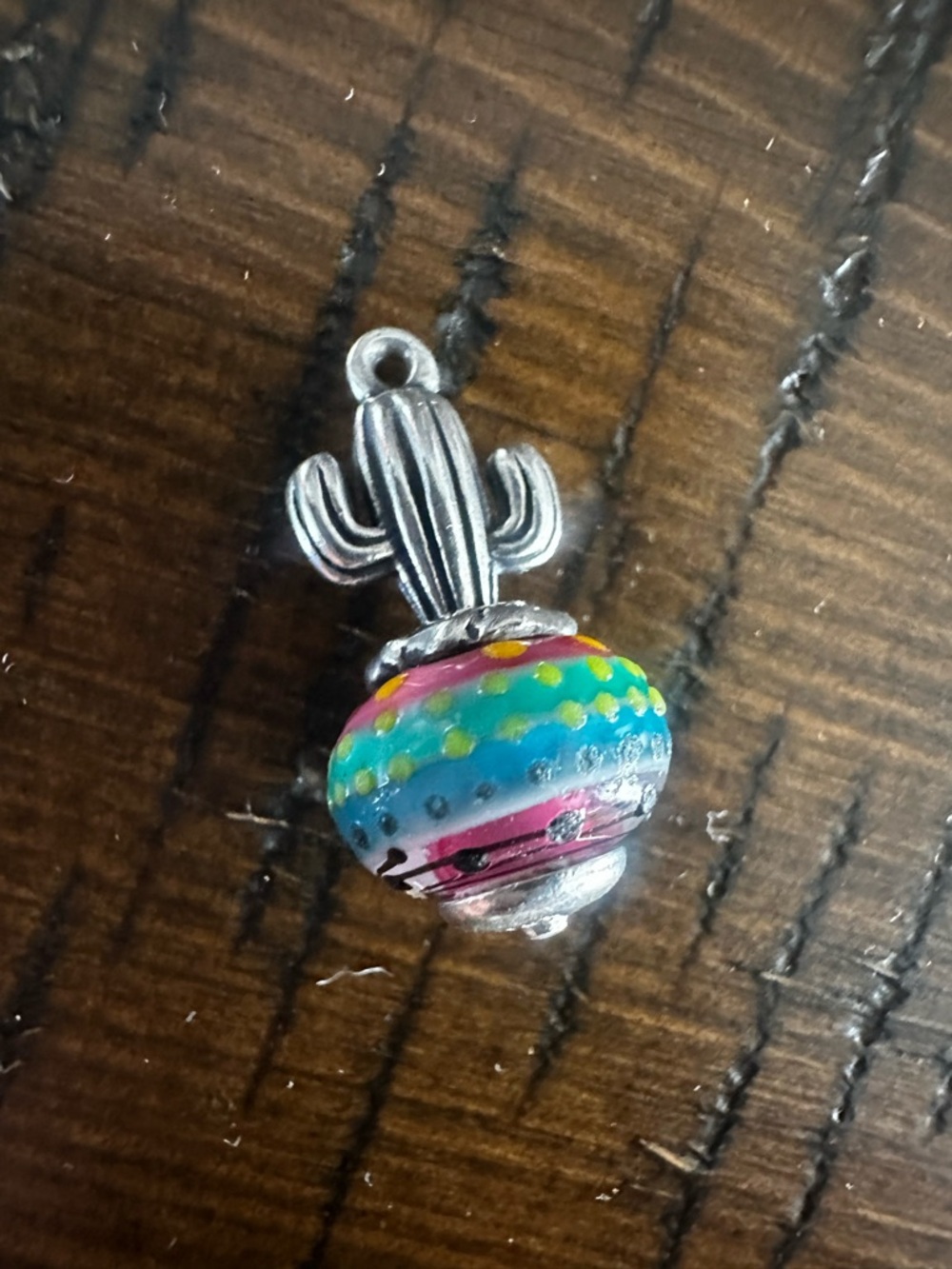 RETIRED James Avery Colorful Cactus Charm